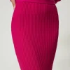 jupe_milongue_en_maille_c_4.webp Jupes*TWINSET Milano Jupe Mi-longue En Maille Côtelée Super Pink