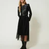 Jupes*TWINSET Milano Jupe Mi-longue En Tulle Plissé Noir