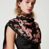 Écharpes*TWINSET Milano Keffieh Avec Imprimé Floral Multicolore Blooming