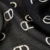 Écharpes*TWINSET Milano Keffieh Avec Imprimé Nœuds Et Logo Imprimé Nœuds Noir/Blanc « White Cream »