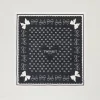 Écharpes*TWINSET Milano Keffieh Avec Imprimé Nœuds Et Logo Imprimé Nœuds Noir/Blanc « White Cream »