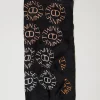 Écharpes*TWINSET Milano Keffieh Avec Imprimé Oval T Et Logo Imprimé Multicolore Oval T Noir