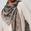keffieh_en_crpe_georgette_1.webp Écharpes*TWINSET Milano Keffieh En Crêpe Georgette Avec Imprimé Serpent Imprimé Soft Serpent