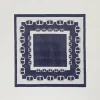 keffieh_jacquard_avec_log_3.webp Écharpes*TWINSET Milano Keffieh Jacquard Avec Logo Bicolore Blanc « White Cream »/Bleu Classique