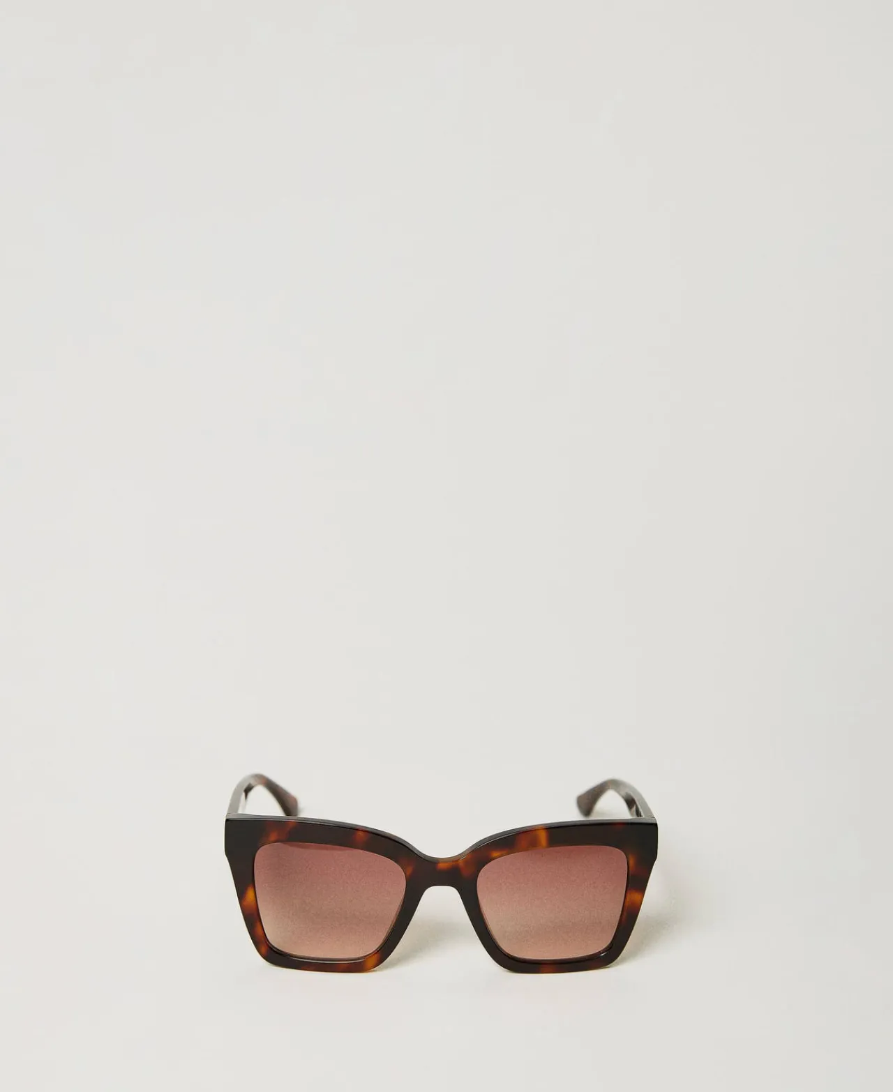 Lunettes De Soleil*TWINSET Milano Lunettes De Soleil Carrées écaille De Tortue Havana Brillant Foncé