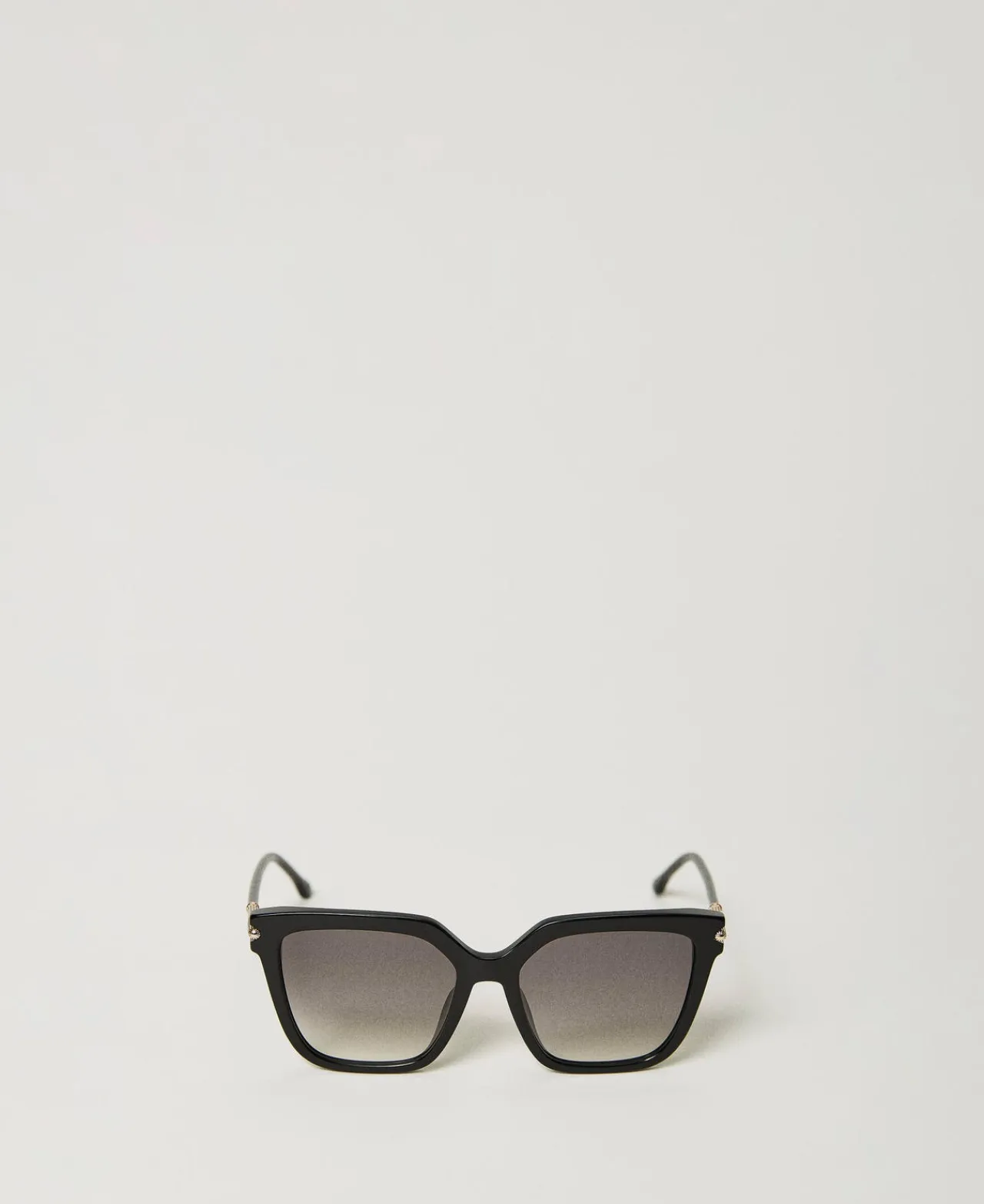 Lunettes De Soleil*TWINSET Milano Lunettes De Soleil Géométriques Avec Logo Noir Brillant