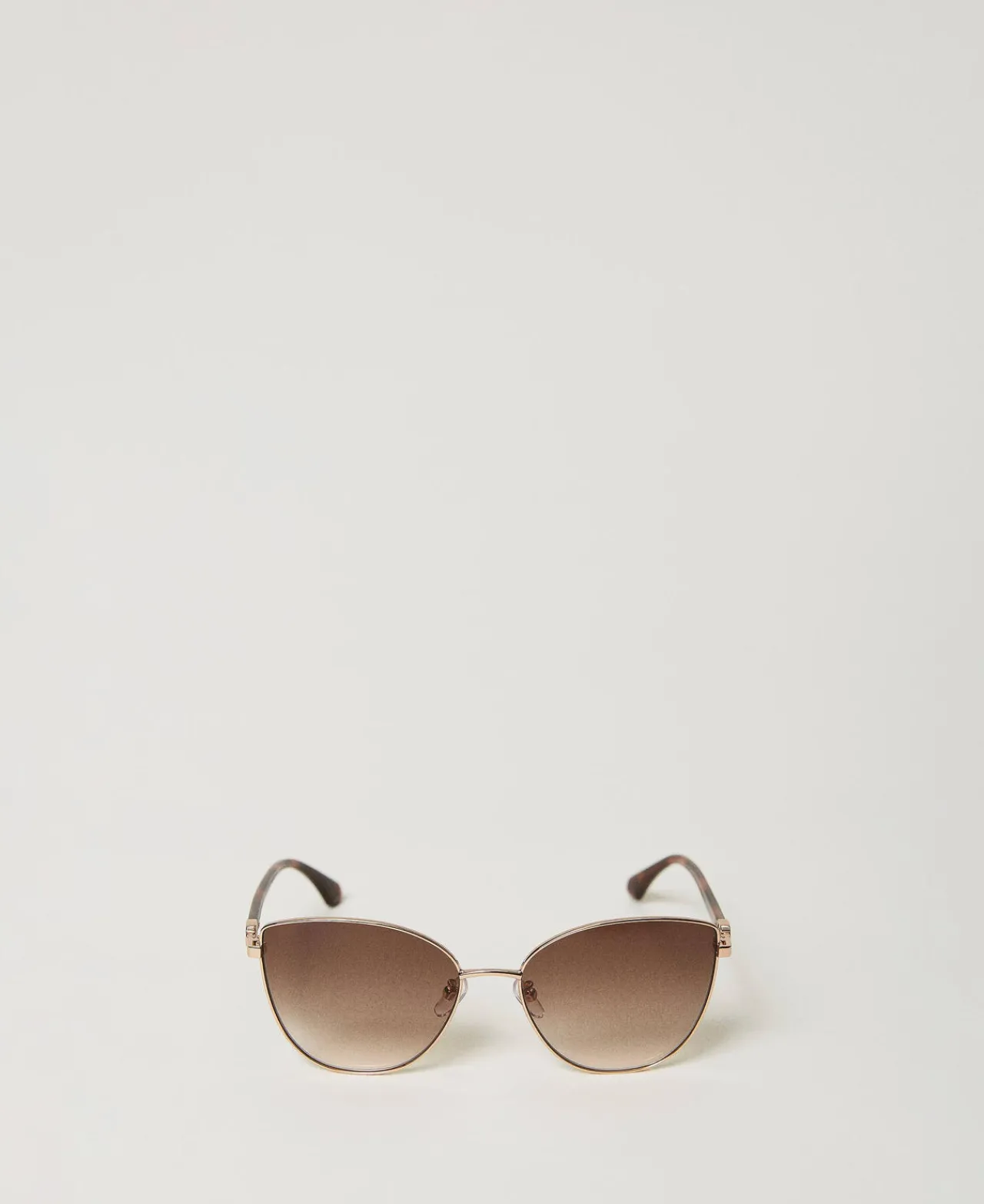 Lunettes De Soleil*TWINSET Milano Lunettes De Soleil œil-de-chat En Acier Or Cuivre Brillant
