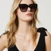 lunettes_de_soleil_ildech_1-1.webp Lunettes De Soleil*TWINSET Milano Lunettes De Soleil œil-de-chat Avec Barrette Noir