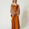 Manteaux Et Trenchs*TWINSET Milano Manteau Caban En Drap Double De Laine Mélangée Marron « Sandy Brown »