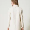 Manteaux Et Trenchs*TWINSET Milano Manteau Court En Drap Avec Strass Nacre