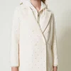 Manteaux Et Trenchs*TWINSET Milano Manteau Court En Drap Avec Strass Nacre