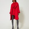 Manteaux Et Trenchs*TWINSET Milano Manteau Croisé En Drap Fiery Red