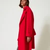 Manteaux Et Trenchs*TWINSET Milano Manteau Croisé En Drap Fiery Red