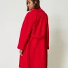 Manteaux Et Trenchs*TWINSET Milano Manteau Croisé En Drap Fiery Red