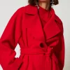 Manteaux Et Trenchs*TWINSET Milano Manteau Croisé En Drap Fiery Red