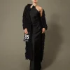Manteaux Et Trenchs*TWINSET Milano Manteau «Elisabeth» En Maille Bouclée Noir