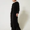 Manteaux Et Trenchs*TWINSET Milano Manteau «Elisabeth» En Maille Bouclée Noir