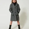 Blousons Et Manteaux*TWINSET Milano Manteau En Drap à Chevrons Jacquard Chevron
