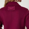 Manteaux Et Trenchs*TWINSET Milano Manteau En Drap Double De Laine Mélangée Violet « Prune Rouge »