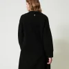 Manteaux Et Trenchs*TWINSET Milano Manteau En Fil Recyclé Bouclé Noir