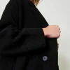 Manteaux Et Trenchs*TWINSET Milano Manteau En Fil Recyclé Bouclé Noir