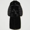 Manteaux Et Trenchs*TWINSET Milano Manteau Rembourré En Fausse Fourrure Noir