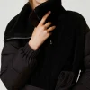 Manteaux Et Trenchs*TWINSET Milano Manteau Rembourré En Fausse Fourrure Noir