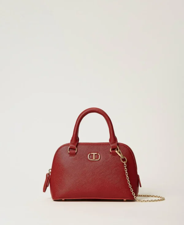 Mini Sacs | Sacs Porté Épaule*TWINSET Milano Mini Sac à Bandoulière Avec Oval T Rouge Pompéien