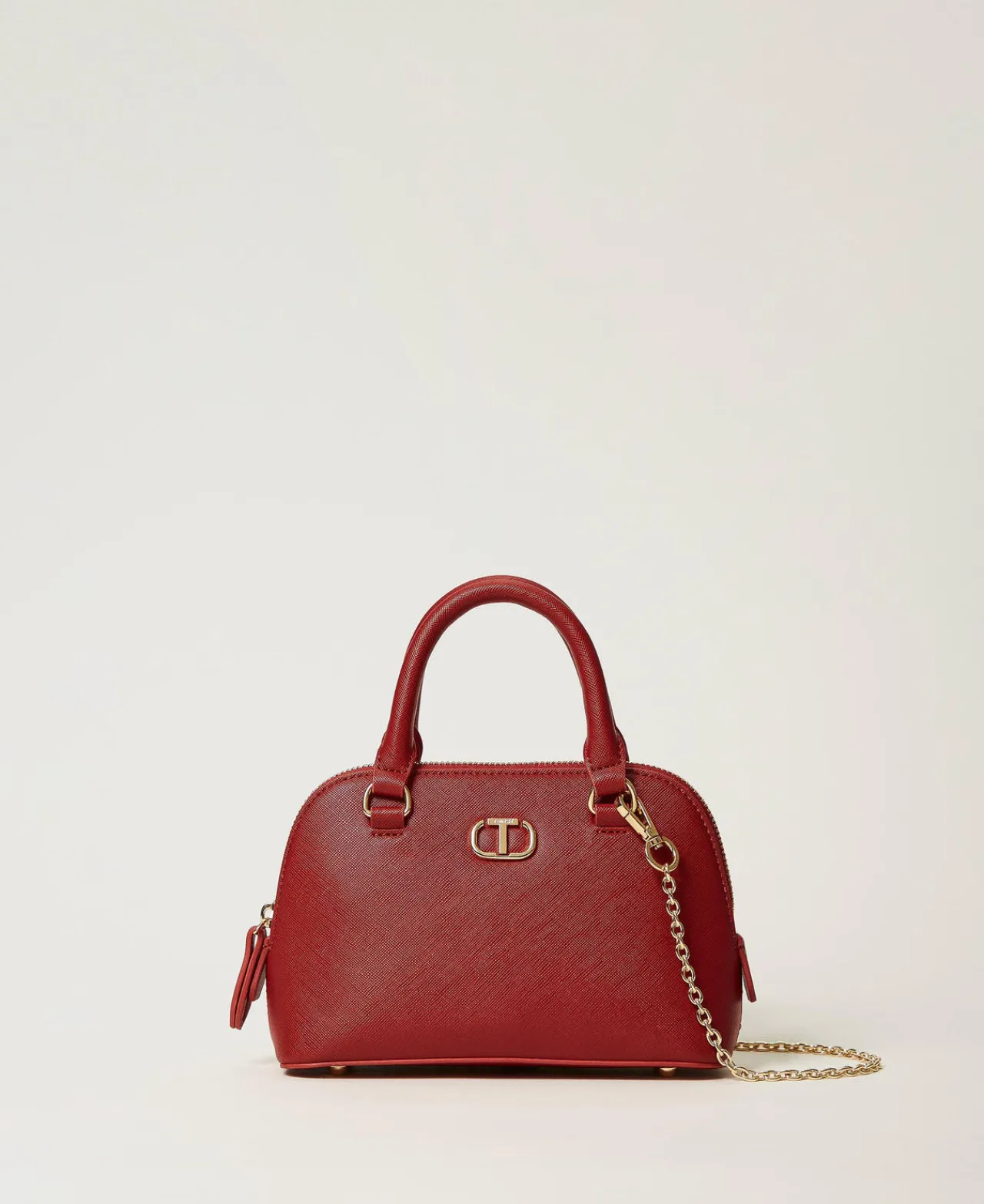 Mini Sacs | Sacs Porté Épaule*TWINSET Milano Mini Sac à Bandoulière Avec Oval T Rouge Pompéien