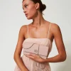 Mini Sacs | Sacs Porté Épaule*TWINSET Milano Mini Sac à Bandoulière Avec Oval T Rose « Peachy Keen »