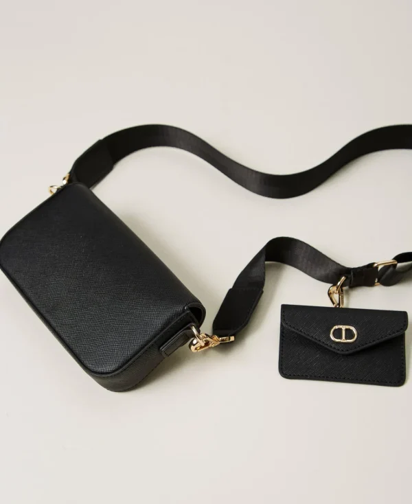 Mini Sacs | Sacs Porté Épaule*TWINSET Milano Mini Sac à Bandoulière Avec Porte-cartes Noir