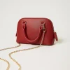 Mini Sacs | Sacs Porté Épaule*TWINSET Milano Mini Sac à Bandoulière Avec Oval T Rouge Pompéien