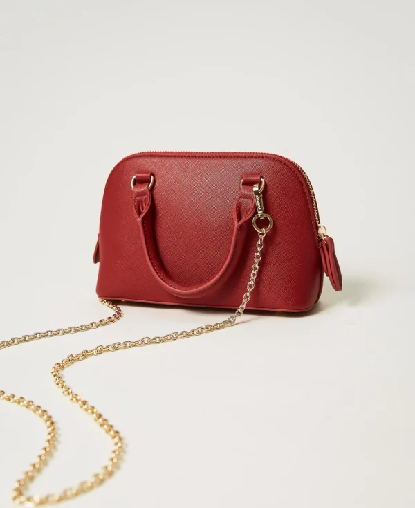 Mini Sacs | Sacs Porté Épaule*TWINSET Milano Mini Sac à Bandoulière Avec Oval T Rouge Pompéien