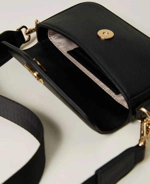 Mini Sacs | Sacs Porté Épaule*TWINSET Milano Mini Sac à Bandoulière Avec Porte-cartes Noir