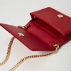 Mini Sacs | Sacs Porté Épaule*TWINSET Milano Mini Sac à Bandoulière En Satin Avec Strass Rouge Vénitien