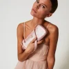Mini Sacs | Sacs Porté Épaule*TWINSET Milano Mini Sac En Satin Avec Strass Et Oval T Rose « Peachy Keen »
