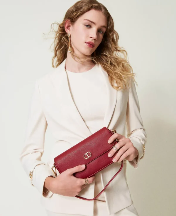 Mini Sacs | Sacs Porté Épaule*TWINSET Milano Mini Sac Porté épaule Avec Oval T Rouge Pompéien