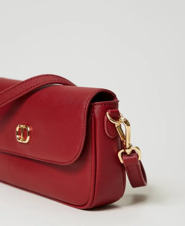 Mini Sacs | Sacs Porté Épaule*TWINSET Milano Mini Sac Porté épaule Avec Oval T Rouge Pompéien