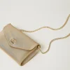 Mini Sacs | Sacs Porté Épaule*TWINSET Milano Mini Sac Pour Téléphone Avec Bandoulière Or Jaune