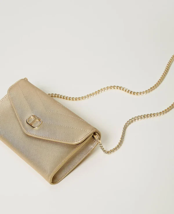 Mini Sacs | Sacs Porté Épaule*TWINSET Milano Mini Sac Pour Téléphone Avec Bandoulière Or Jaune