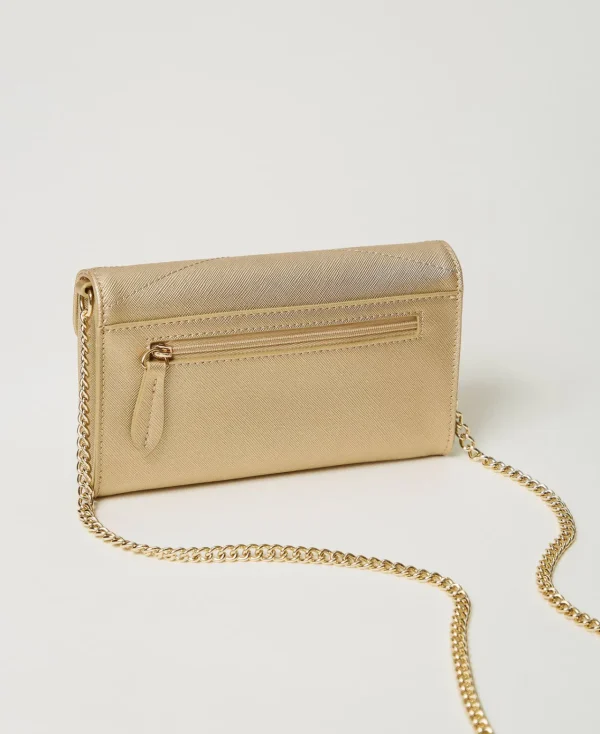 Mini Sacs | Sacs Porté Épaule*TWINSET Milano Mini Sac Pour Téléphone Avec Bandoulière Or Jaune