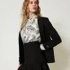 Jupes*TWINSET Milano Mini-jupe Avec Bride Oval T Noir