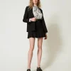 Jupes*TWINSET Milano Mini-jupe Avec Bride Oval T Noir