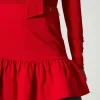 Jupes*TWINSET Milano Mini-jupe Avec Volant Fiery Red