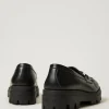mocassins_en_cuir_avec_ov_2.webp Chaussures*TWINSET Milano Mocassins En Cuir Avec Oval T Noir