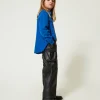 Pantalons Et Jeans*TWINSET Milano Pantalon Cargo Avec Poches Utility Noir