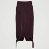 Pantalons Cargo*TWINSET Milano Pantalon Cargo En Satin Potent Purple