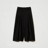 Pantalons Larges Et Palazzo*TWINSET Milano Pantalon Cropped Taille Haute Noir