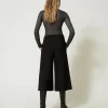 Pantalons Larges Et Palazzo*TWINSET Milano Pantalon Cropped Taille Haute Noir