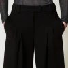 Pantalons Larges Et Palazzo*TWINSET Milano Pantalon Cropped Taille Haute Noir